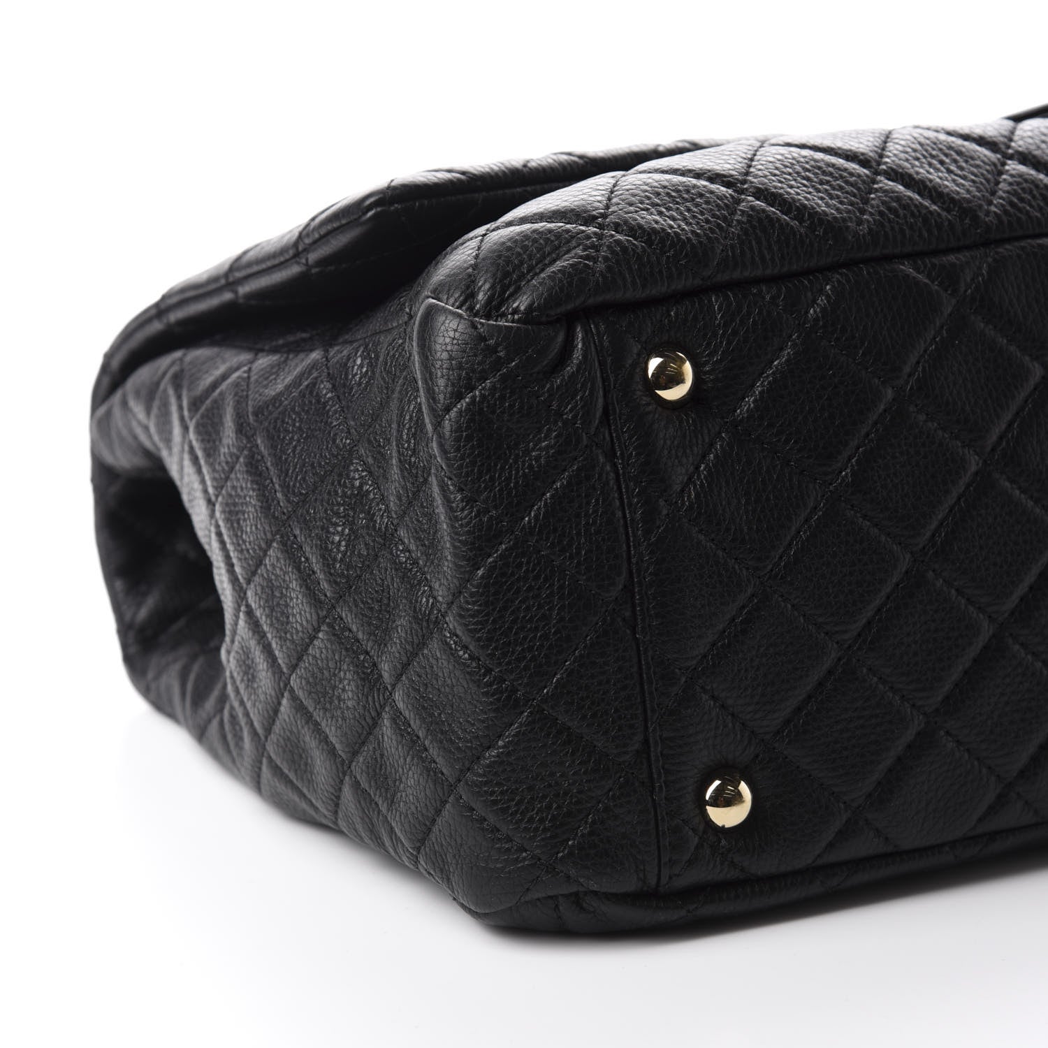 Chanel Calfskin Quilted XXL Travel Flap Bag Black 5 of 9
