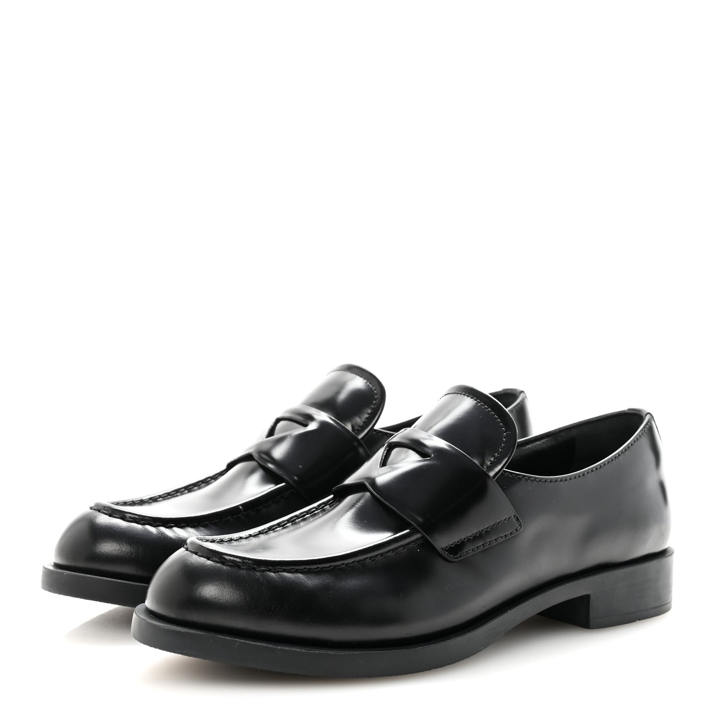 Spazzolato Loafers 38 Black