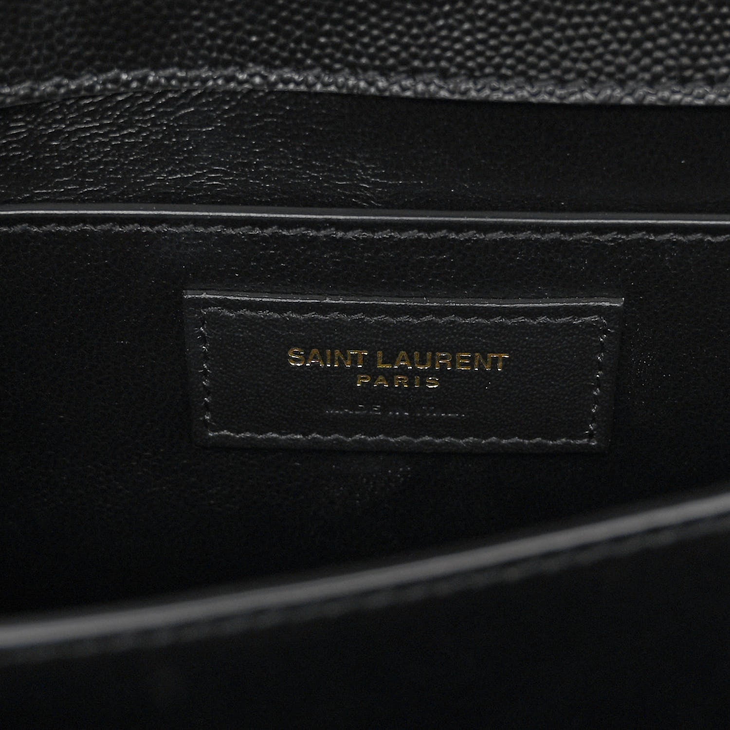 Saint Laurent Grain de Poudre Medium Classic Monogram Cassandra Top Handle Black 6 of 9