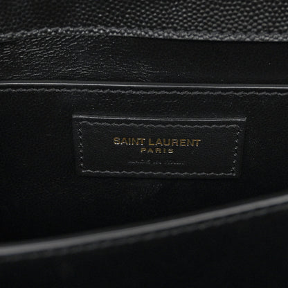 Saint Laurent Grain de Poudre Medium Classic Monogram Cassandra Top Handle Black 6 of 9