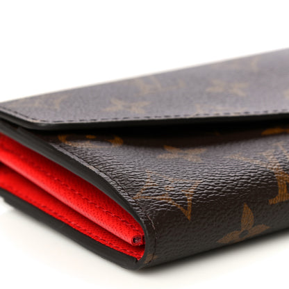 Louis Vuitton Monogram Sarah Wallet NM Coquelicot 8 of 9