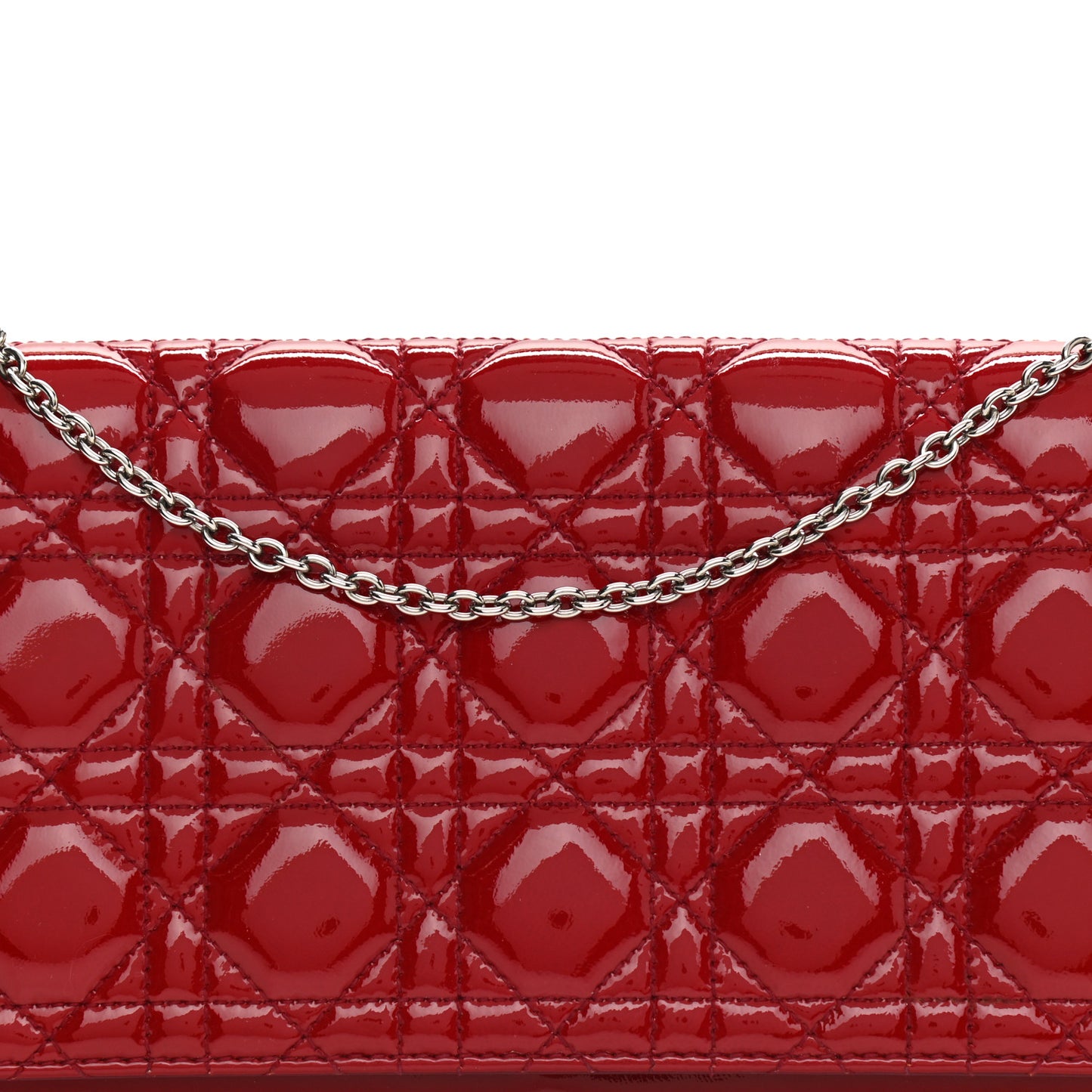 Patent Cannage Rendezvous Chain Wallet Red