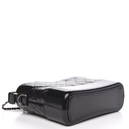 Chanel Patent Quilted Medium Gabrielle Hobo Black 4 of 9