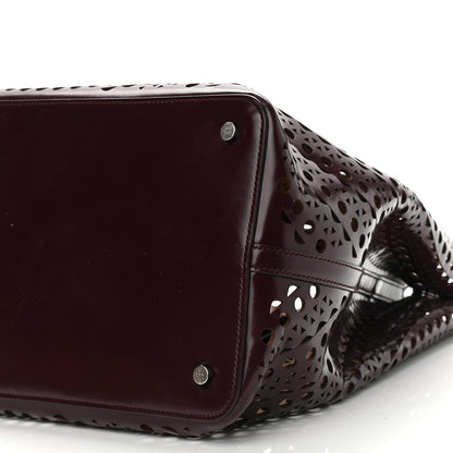 Alaia Calfskin Vienne Mina 32 Bag Dark Brown 10 of 10