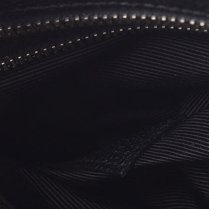 Saint Laurent Grained Calfskin Small Cabas Rive Gauche Black 8 of 12