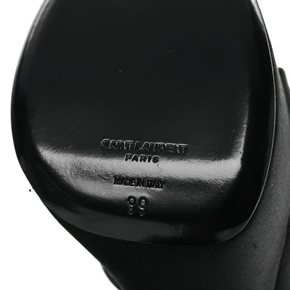 Saint Laurent Crepe Satin Biance 85 Platform Sandals 39 Black 8 of 11