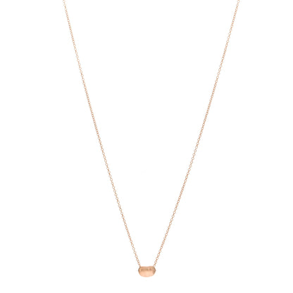Tiffany 18K Rose Gold 6.5mm Elsa Peretti Bean Pendant Necklace 1 of 5