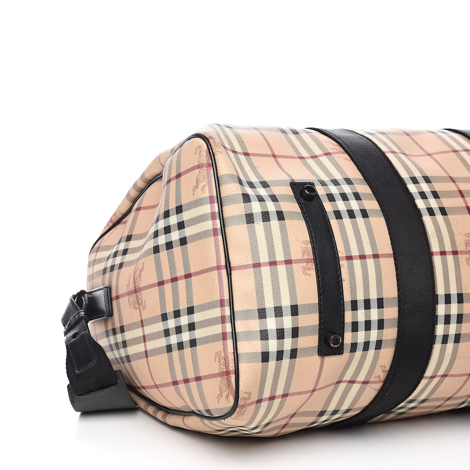 Burberry Haymarket Check Duffle Bag Black 8 of 12