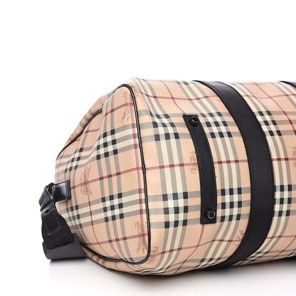 Burberry Haymarket Check Duffle Bag Black 8 of 12