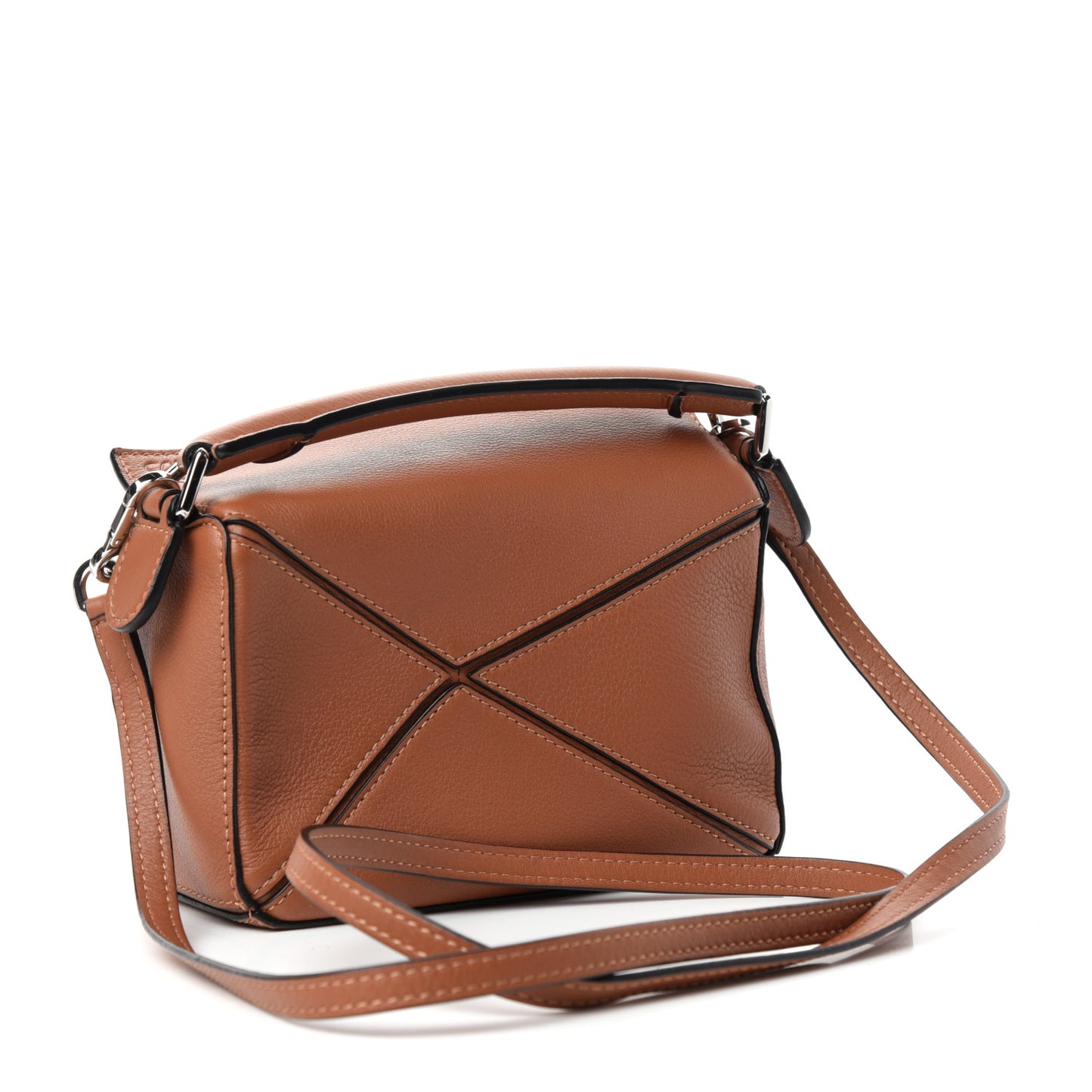 Calfskin Mini Puzzle Bag Tan