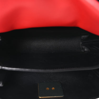 Valentino Garavani Pebbled Calfskin VRing Shoulder Bag Black 4 of 8