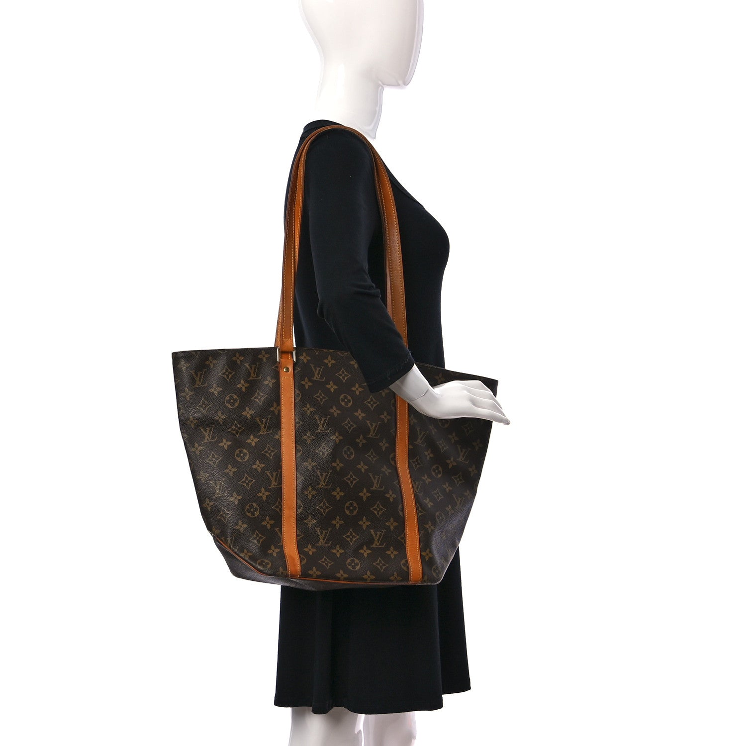 Louis Vuitton Monogram Sac Shopping Tote 2 of 15