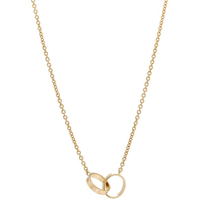 Cartier 18K Yellow Gold Interlocking LOVE Necklace 1 of 6