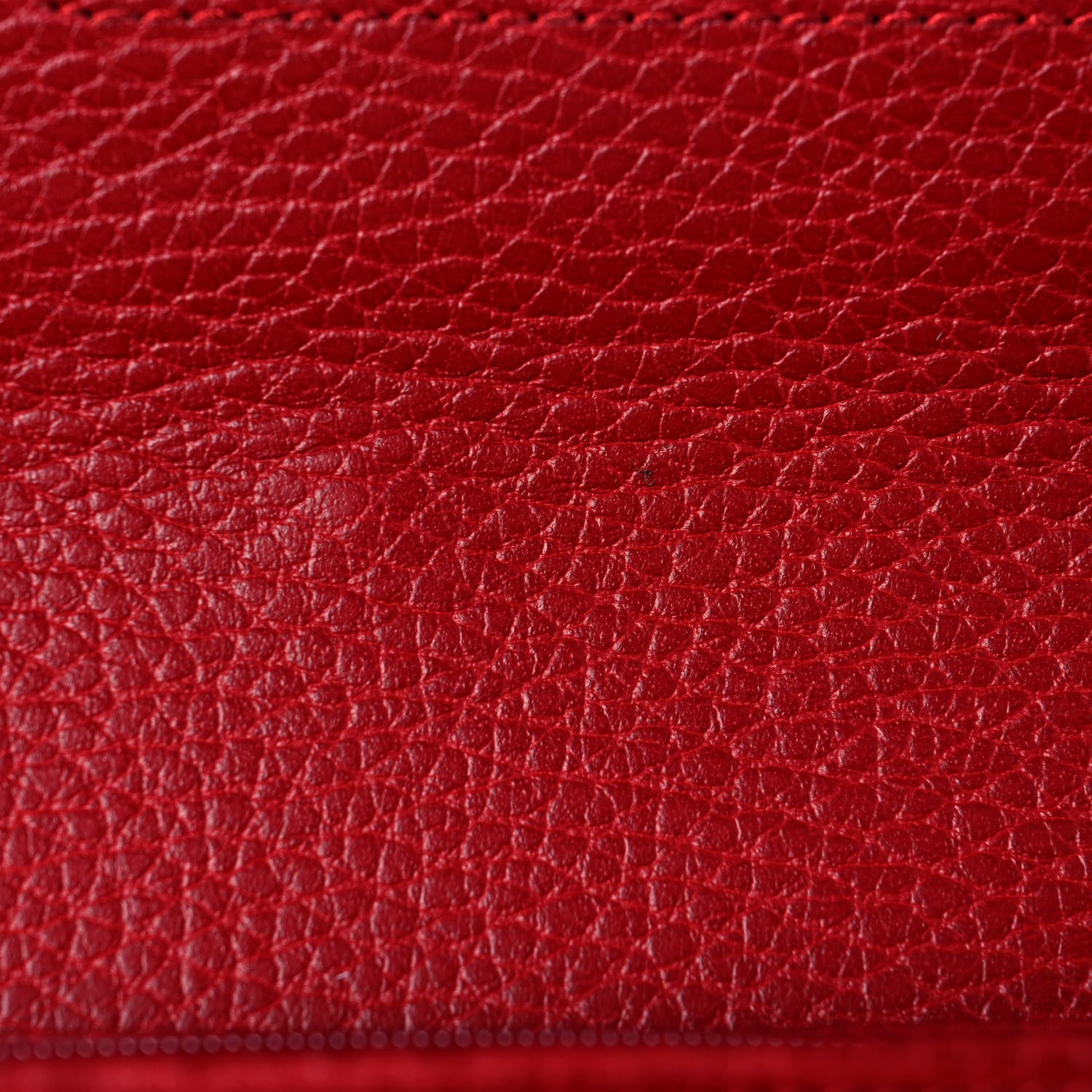 Gucci Dollar Calfskin Petite GG Marmont Wallet Chain Bag Hibiscus Red 12 of 13