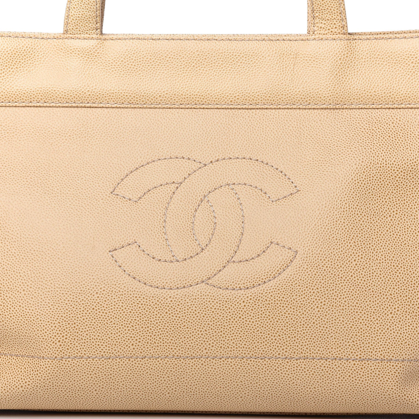 Caviar CC Tote Beige