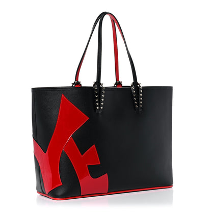 Christian Louboutin Calfskin Cabata Love Empire Paris Tote Black 4 of 21