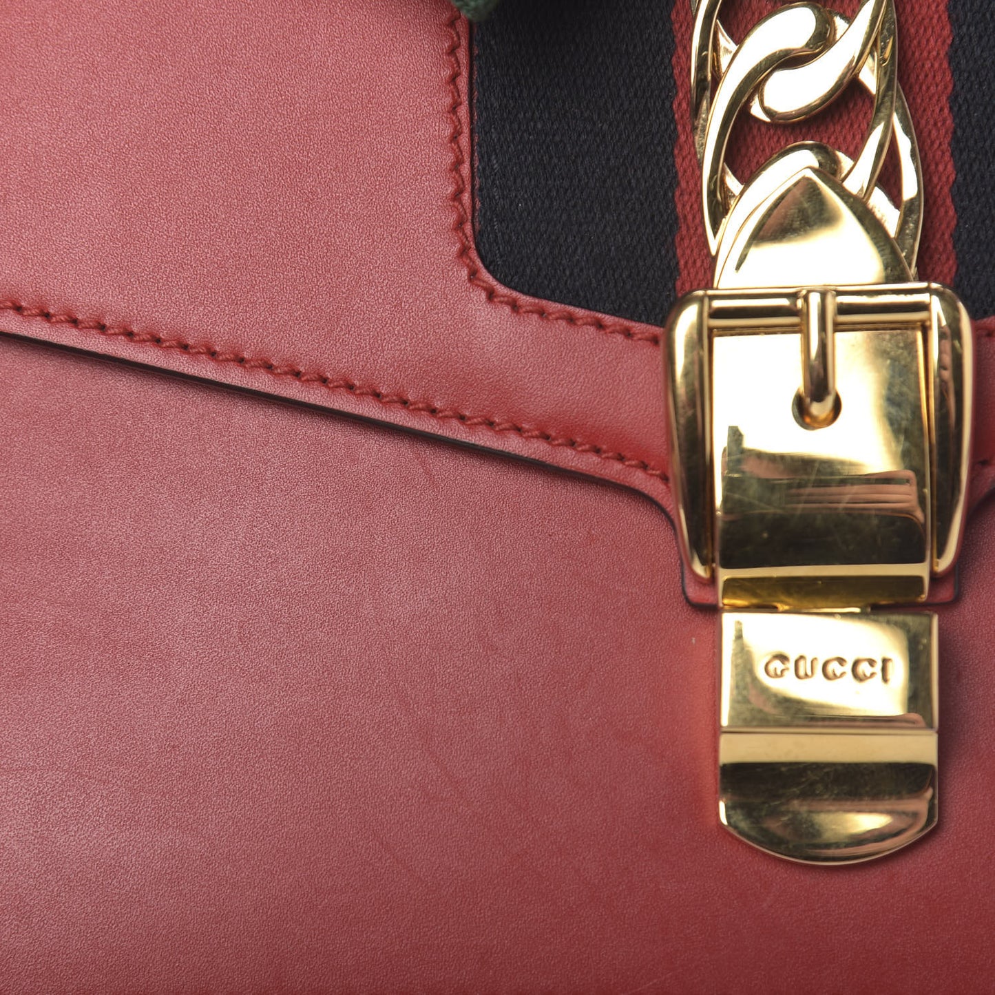 Calfskin Small Sylvie Shoulder Bag Hibiscus Red