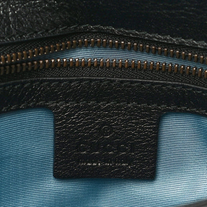 Gucci Calfskin Crystal GG Broadway Envelope Clutch Black 6 of 11