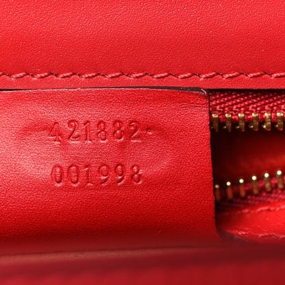 Gucci Calfskin Small Sylvie Shoulder Bag Hibiscus Red 7 of 11