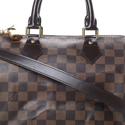 Louis Vuitton Damier Ebene Speedy Bandouliere 25 9 of 16