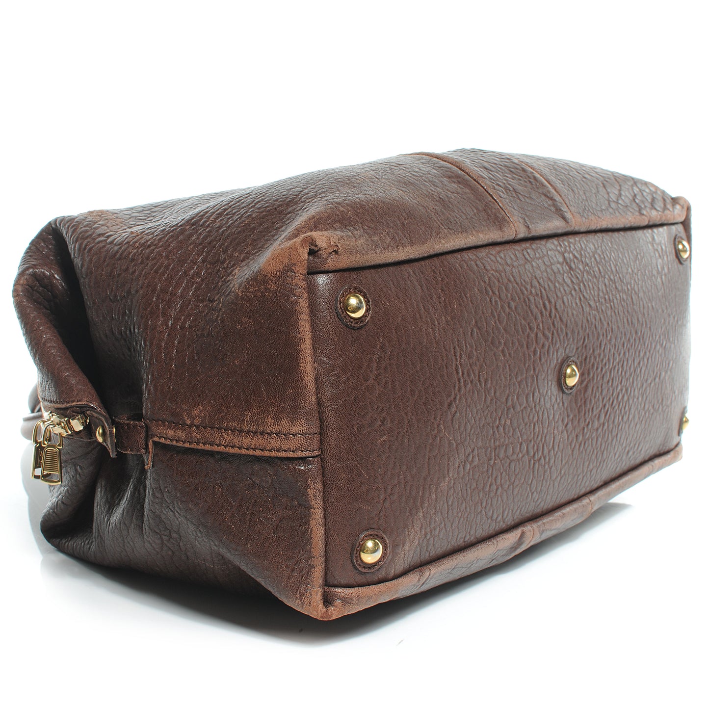 Pebbled Lambskin Medium Easy Sac Brown