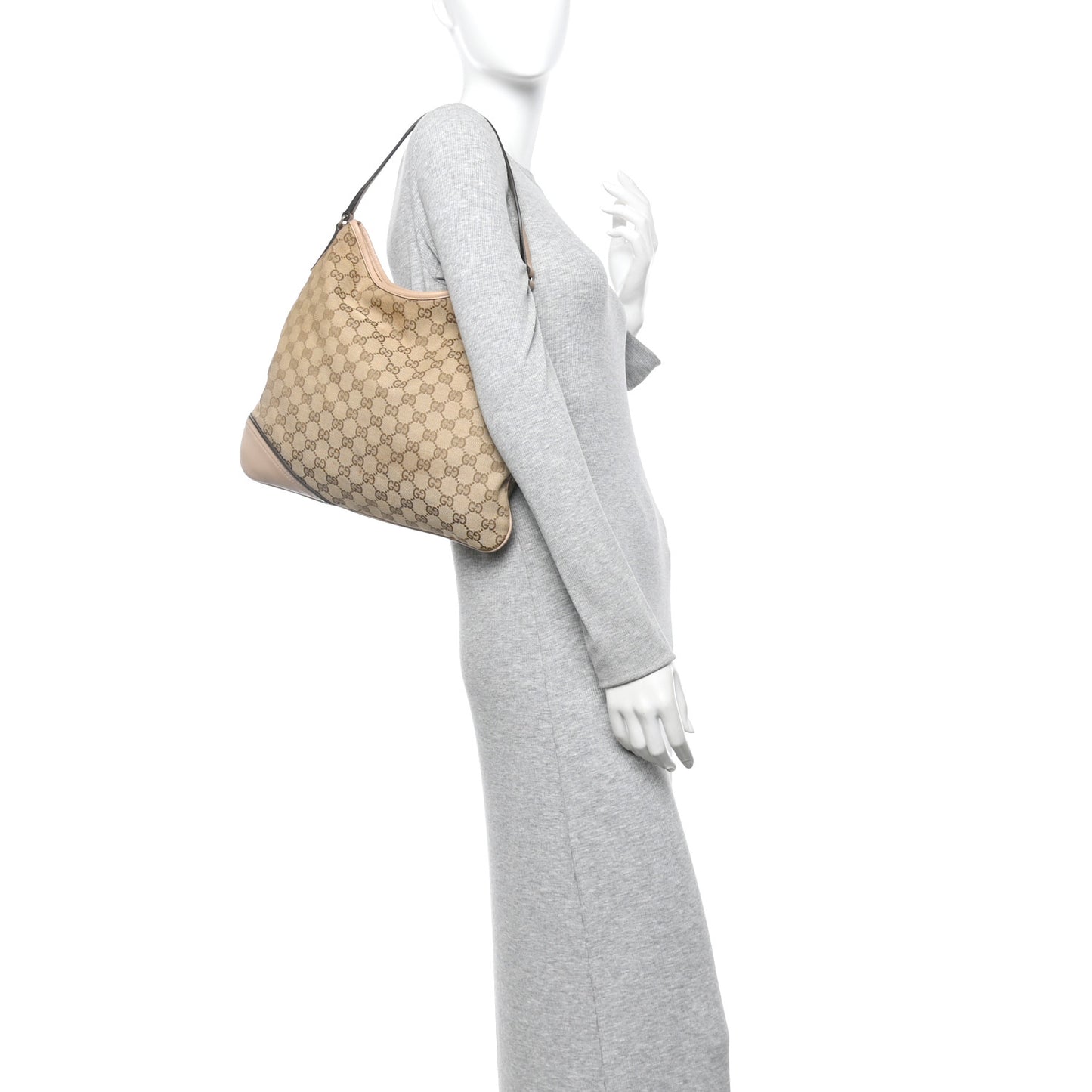 Monogram Medium New Britt Hobo Beige