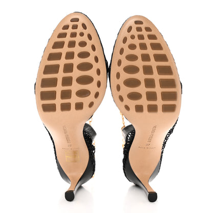 Bottega Veneta Mesh Nappa Chunky Chain Sandals 37 Black 5 of 11