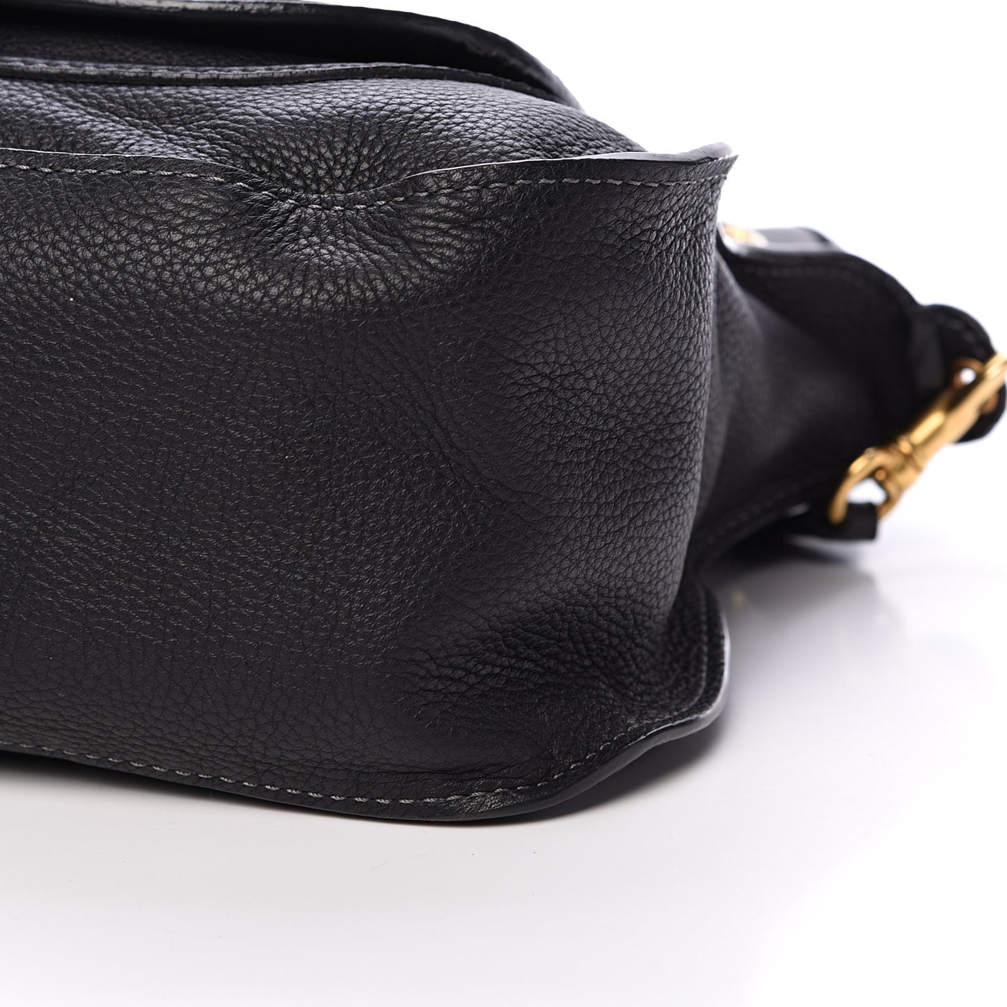 Calfskin Medium Marcie Satchel Black