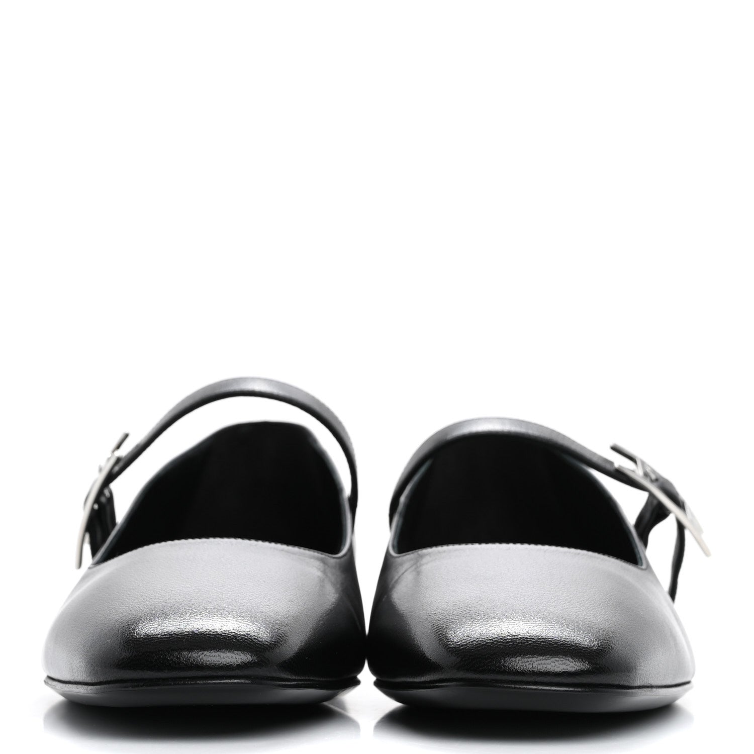 Hermes Goatskin Jane Ballet Flats 38 Black 3 of 11