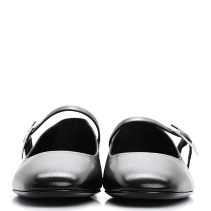 Hermes Goatskin Jane Ballet Flats 38 Black 3 of 11