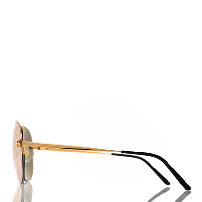 Cartier Panthere De Cartier Aviator Sunglasses Gold 3 of 7
