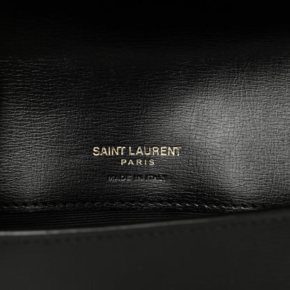 Saint Laurent Smooth Calfskin Monogram Phone Holder Crossbody Black 6 of 10
