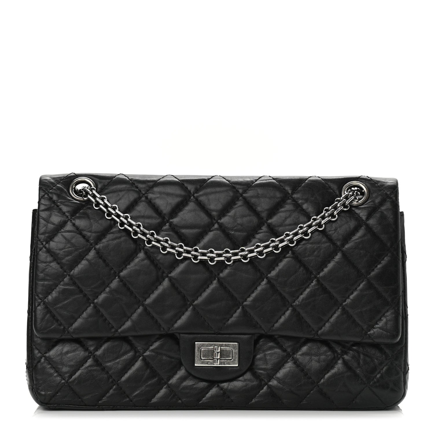 Chanel Aged Calfskin Quilted 2.55 Reissue 226 Flap Black 1 of 10