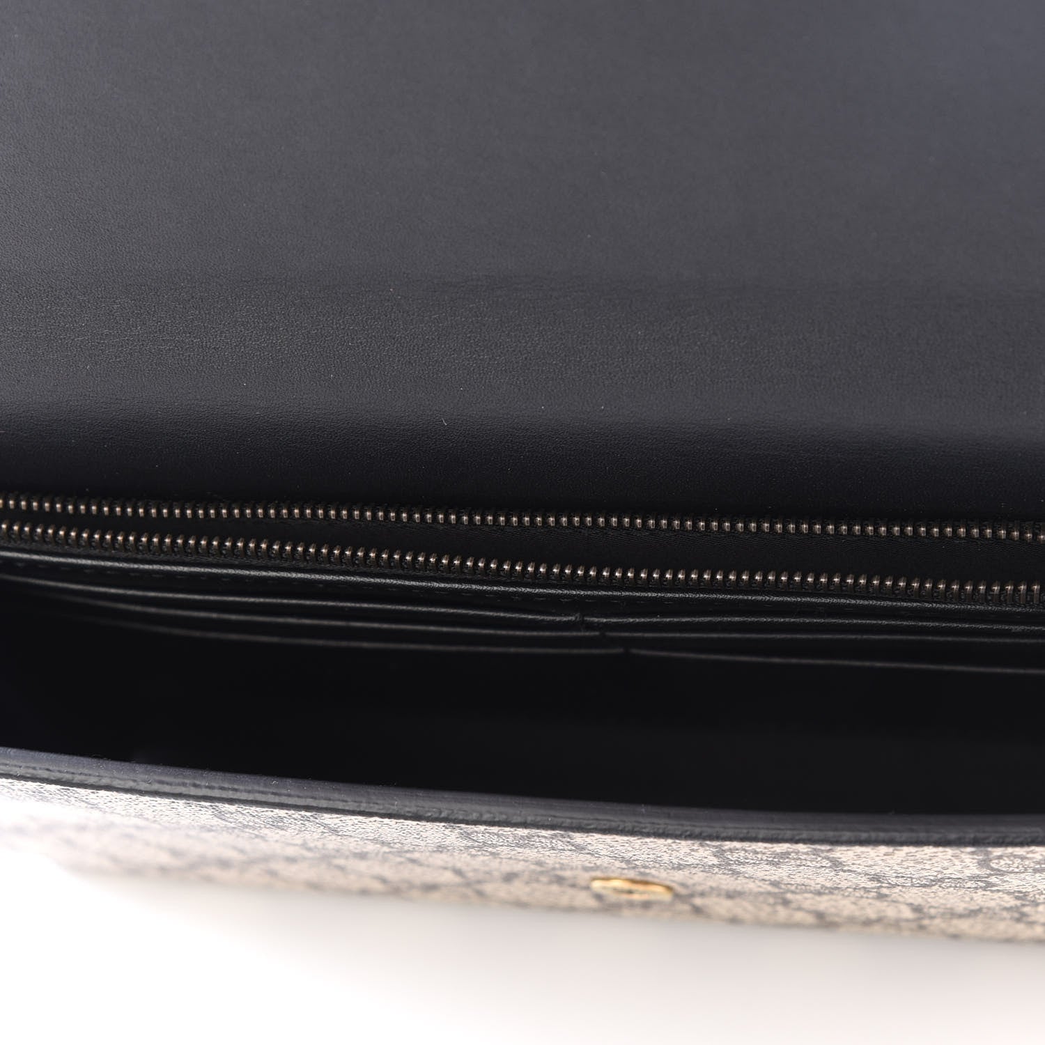 Gucci GG Supreme Monogram Mini Peony Pearly Clutch Black 4 of 11