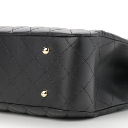 Chanel Lambskin Quilted Large Classic Shopping Tote Black 10 of 11