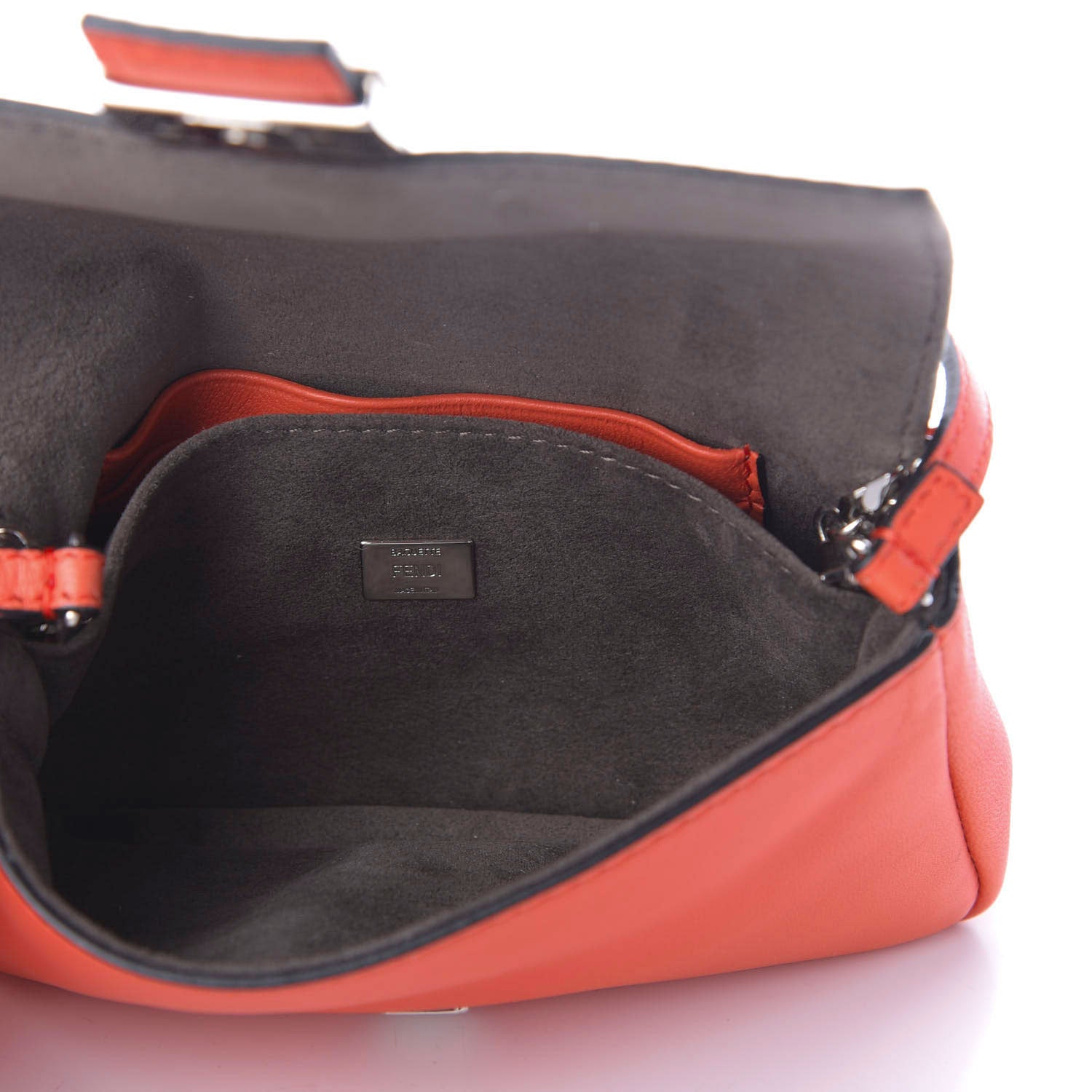 Fendi Shiny Nappa Micro Baguette Papavero 5 of 8