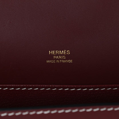 Hermes Veau Sombrero Sac Roulis 23 Rouge H 5 of 10