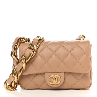 Chanel Lambskin Quilted Small CC Funky Town Flap Beige 1 of 11