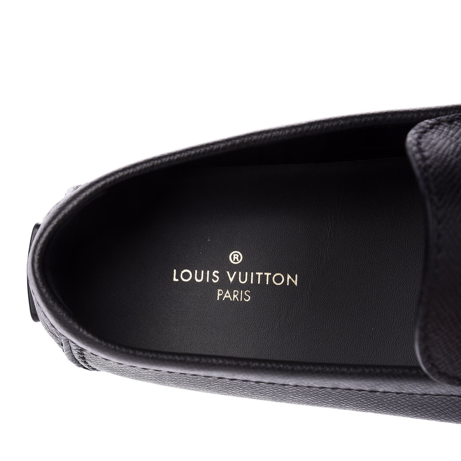 Louis Vuitton Taiga Hockenheim Moccasin Loafers 8 Black 8 of 10