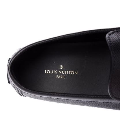 Louis Vuitton Taiga Hockenheim Moccasin Loafers 8 Black 8 of 10