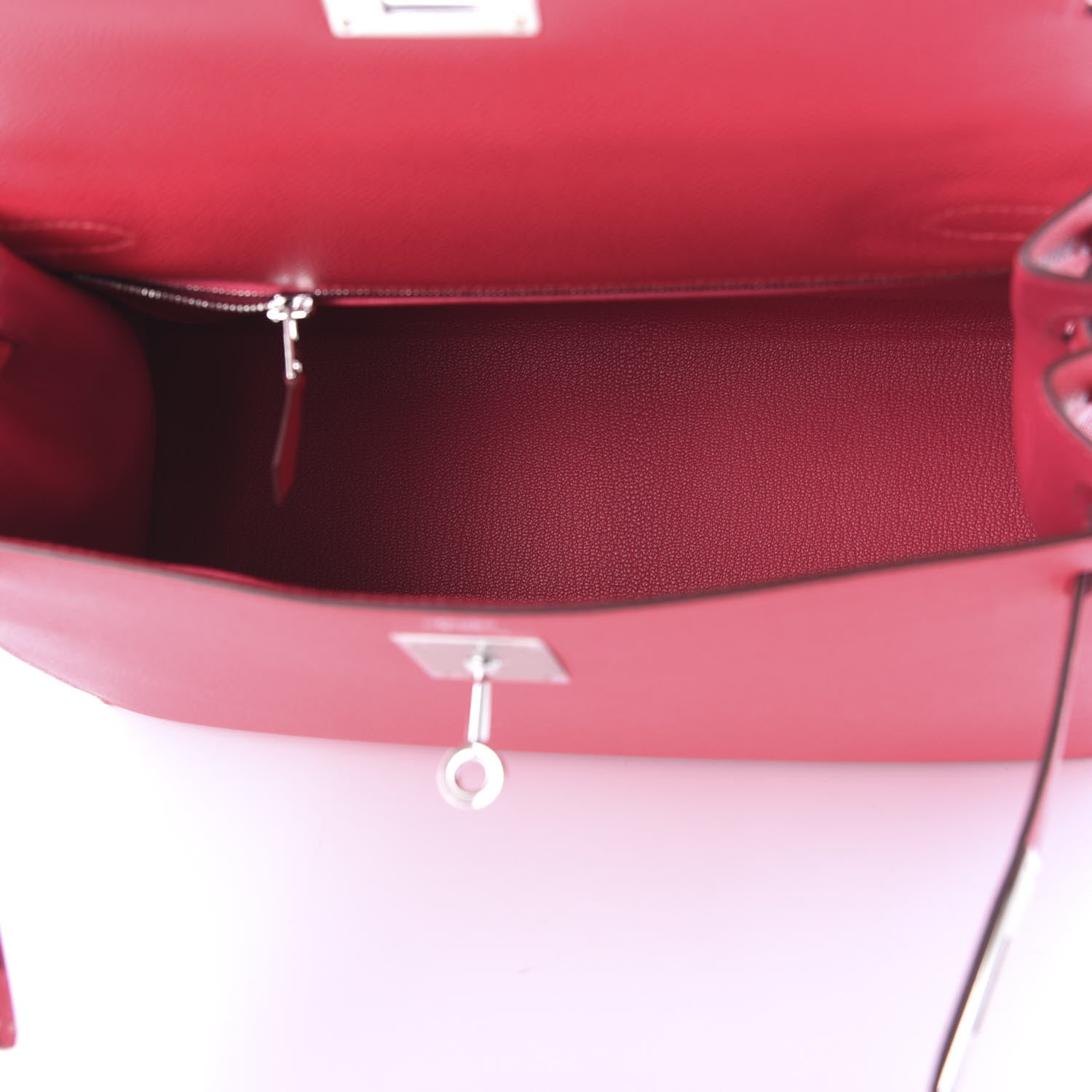 Hermes Epsom Kelly Sellier 28 Rose Extreme 4 of 13