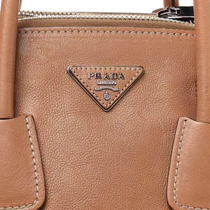 Prada Glace Calf Twin Pocket Fringe Tote Caramel 6 of 13