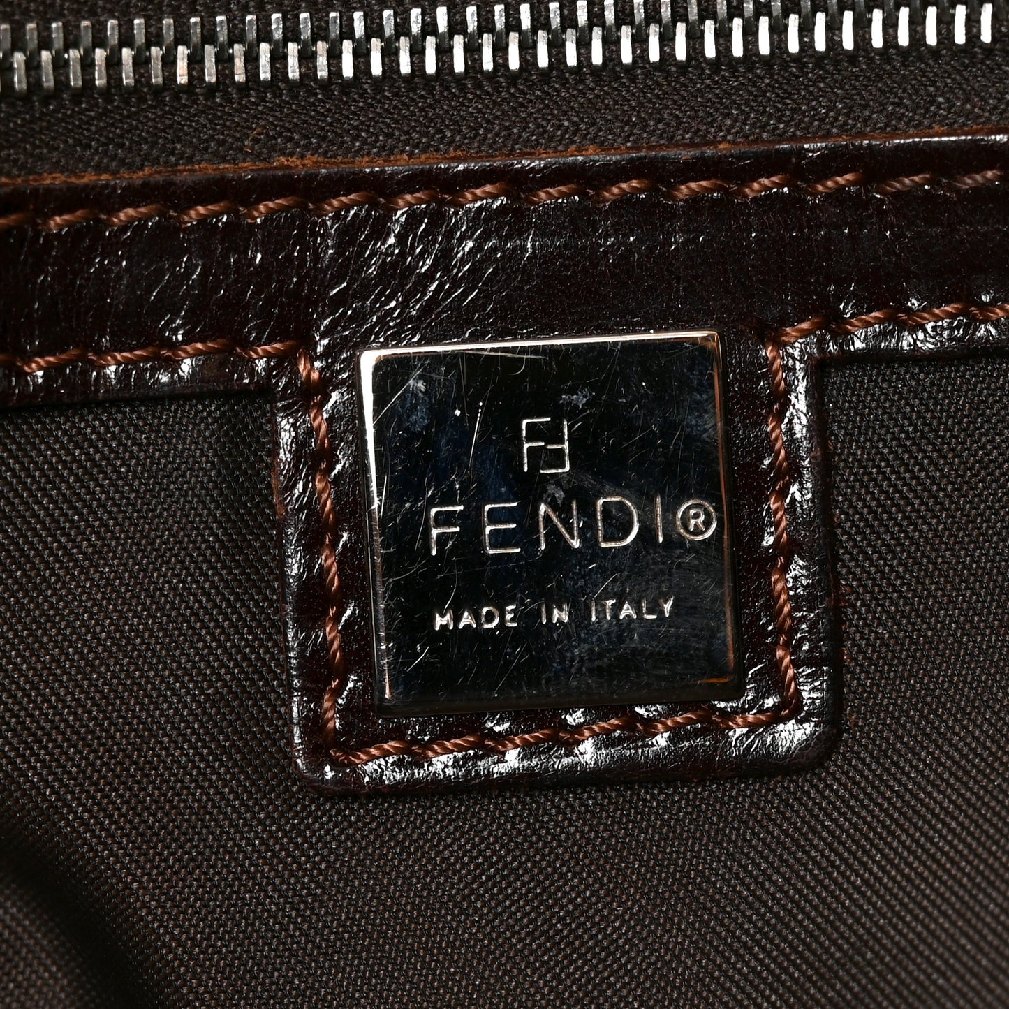 Zucca Zip Top Tote Tobacco Moro