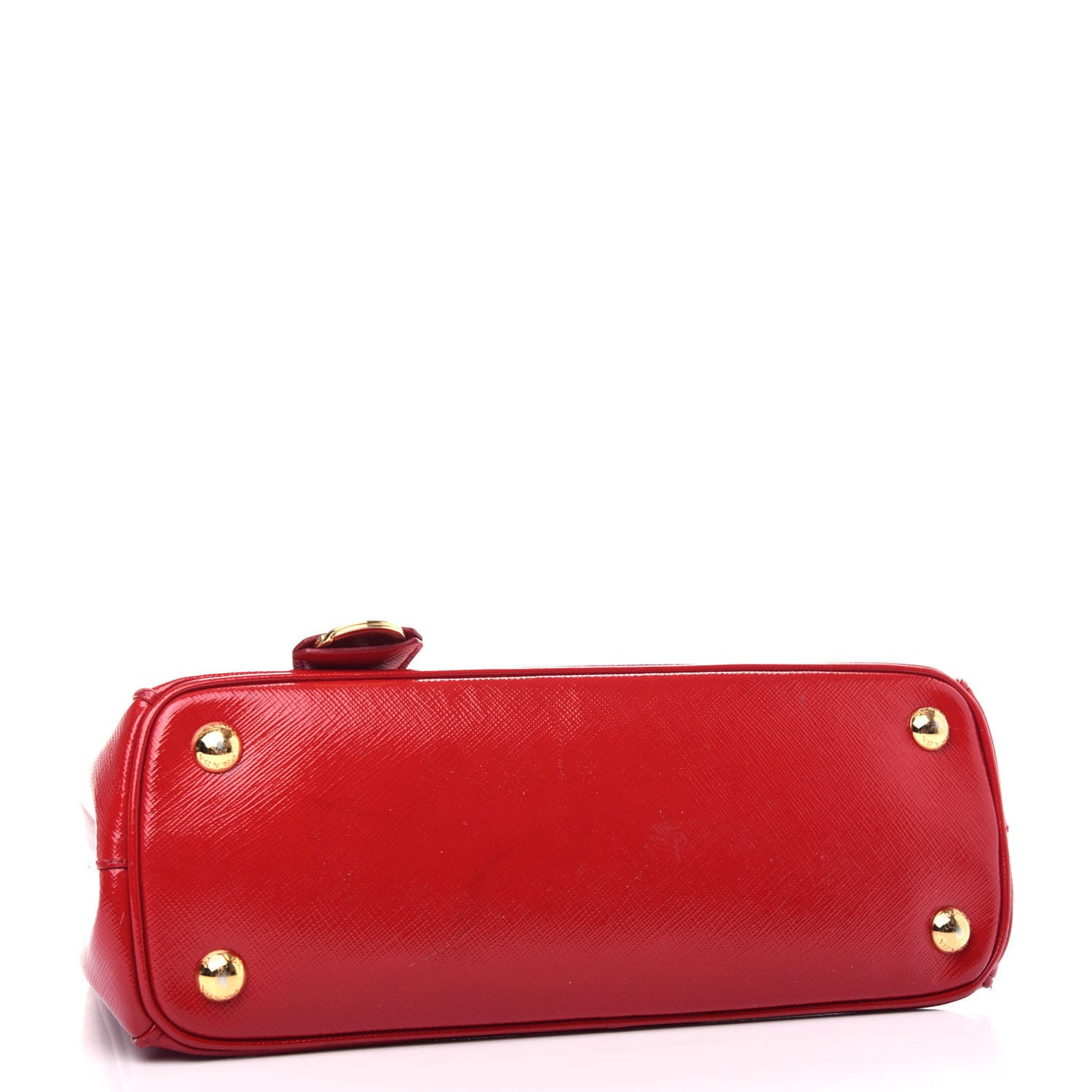 Saffiano Vernice Small Galleria Double Zip Rosso
