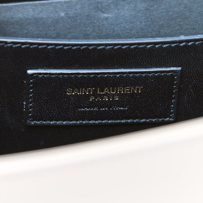 Saint Laurent Grain De Poudre Medium Monogram Kate Satchel Nude Powder 8 of 10