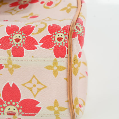 Louis Vuitton Monogram Cherry Blossom Sac Retro Bag Red 3 of 13