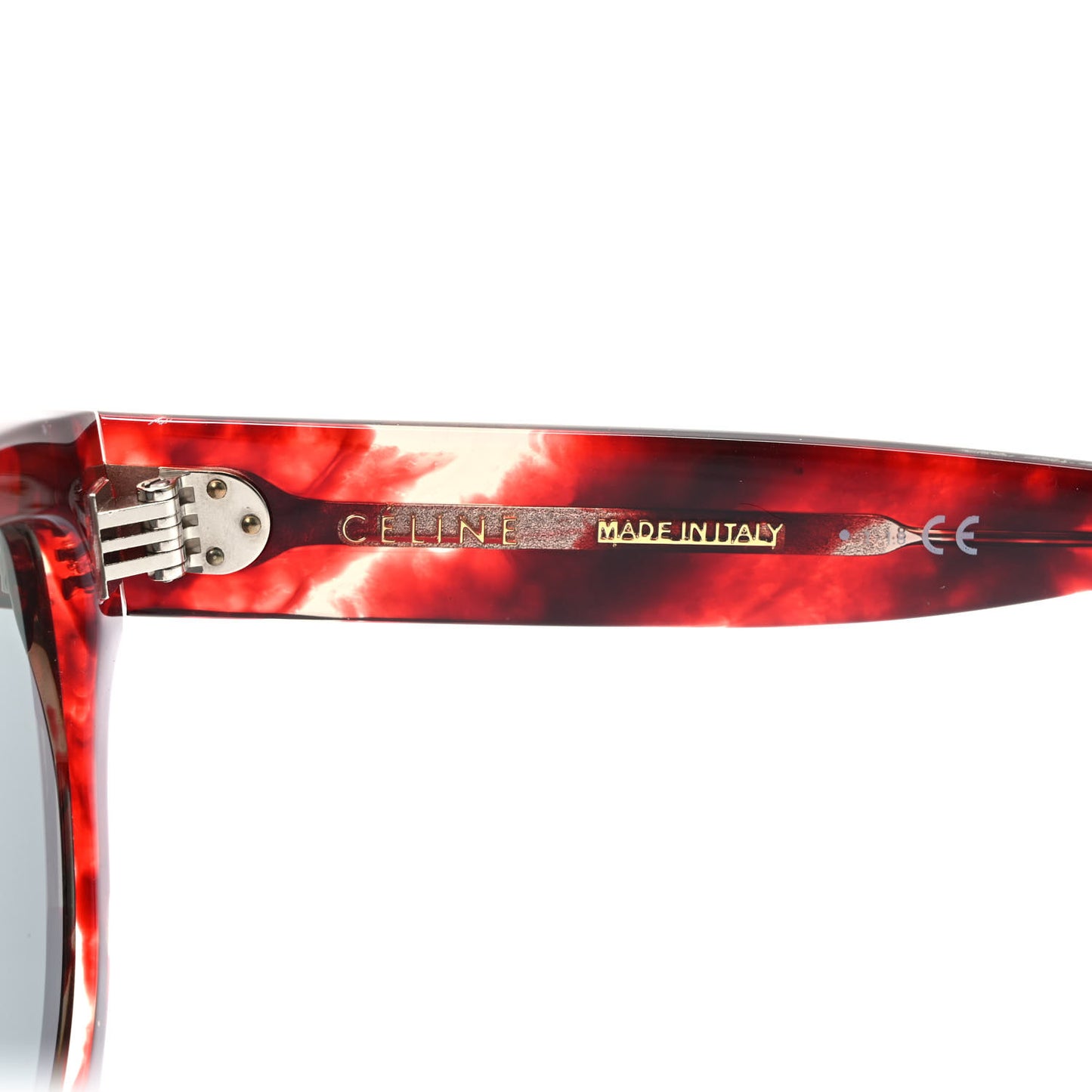 Acetate Aviator Sunglasses CL 40001F Red Havana