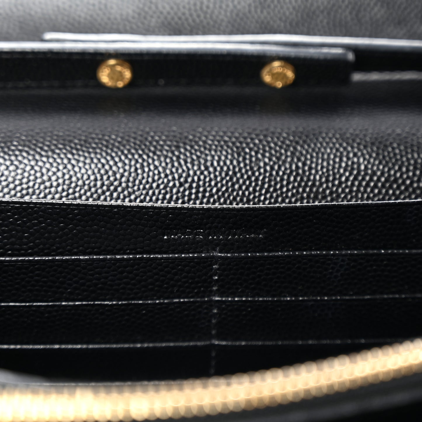 Grain De Poudre Monogram Chain Wallet Black