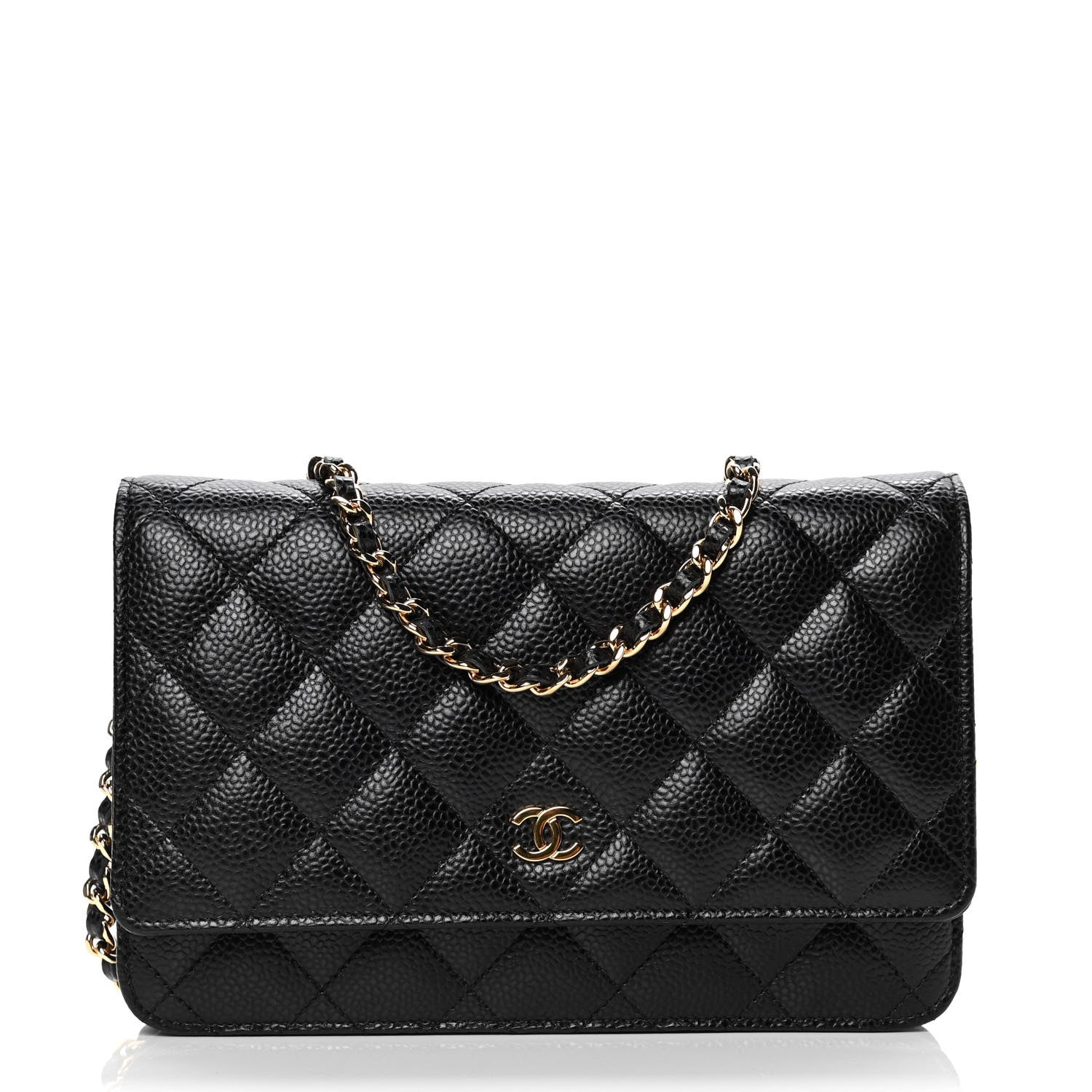 Chanel Caviar Quilted Wallet On Chain WOC Black 1 of 5