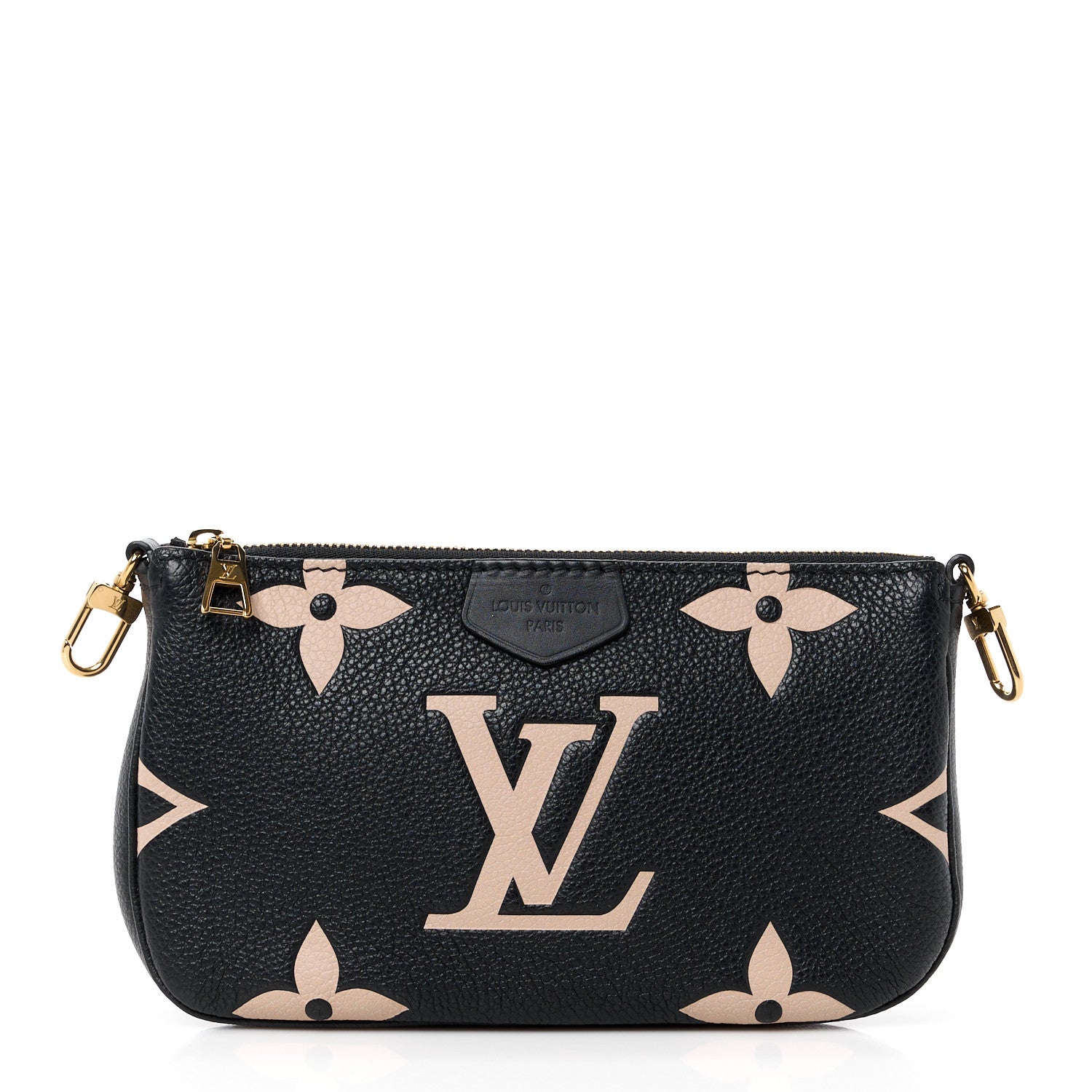 Louis Vuitton Empreinte Monogram Giant Multi Pochette Accessories Large Pochette Black Beige 1 of 10